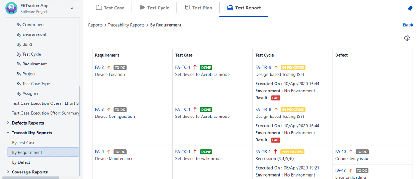 Jira Test Management Features, Exploratory Testing QMetry